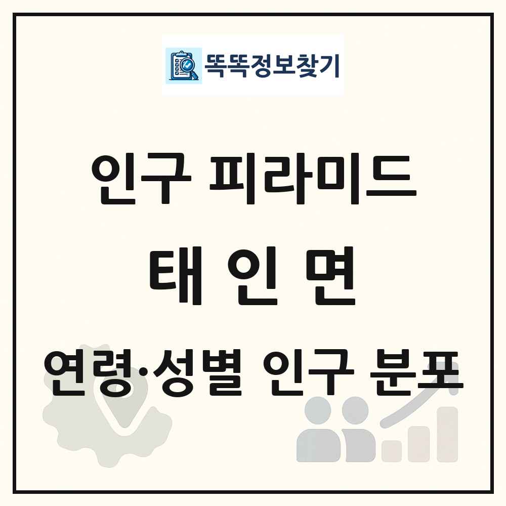 태인면 인구 피라미드 링크 그림